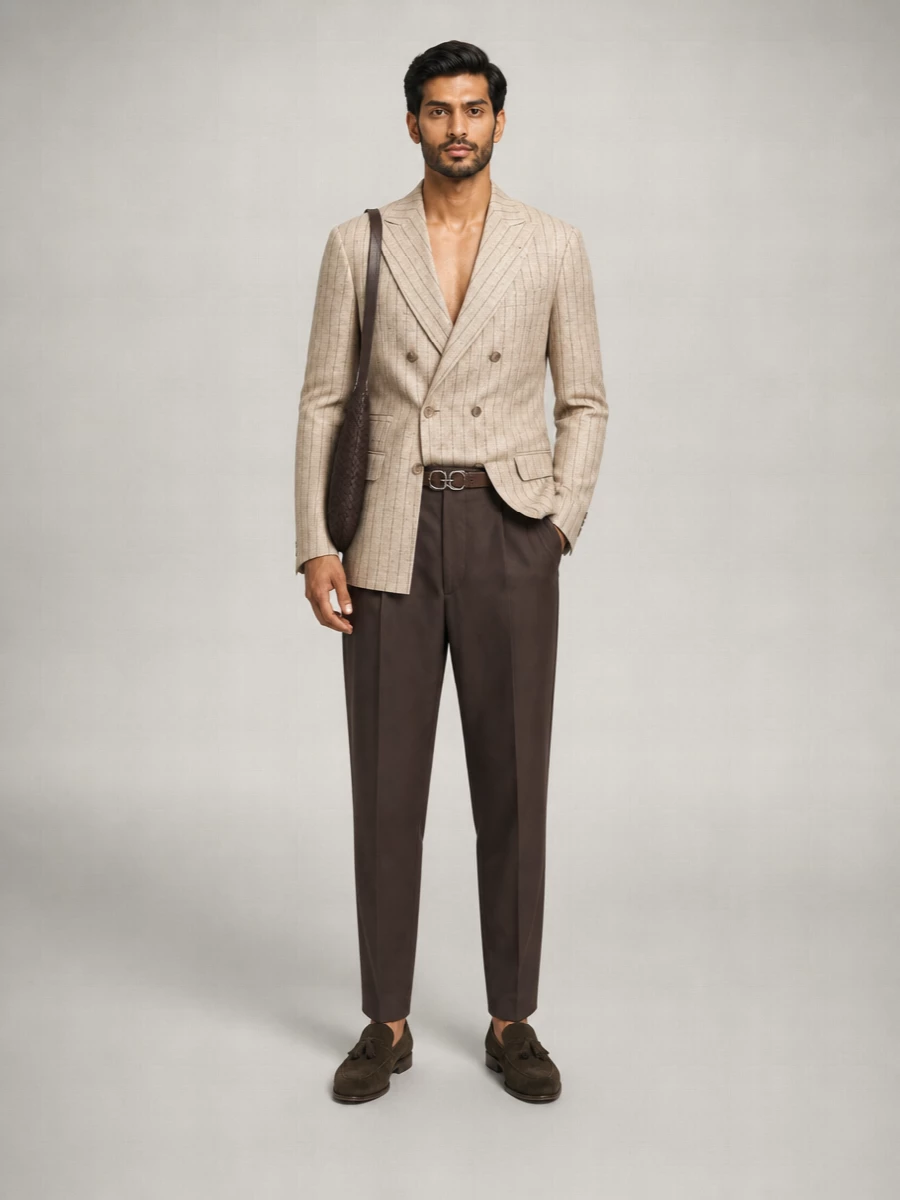 Brunello Cucinelli Cotton Tailored Trousers