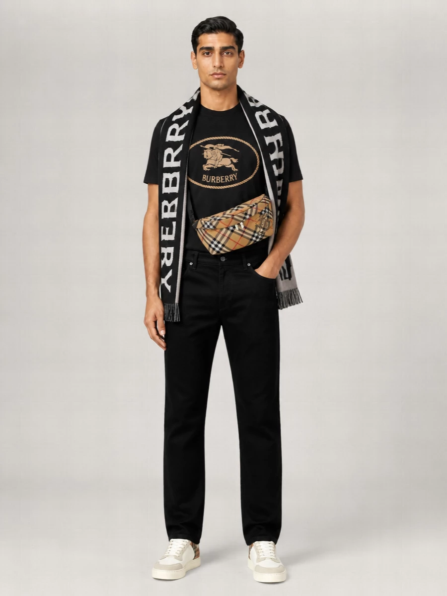 Burberry Cotton Slim-Fit Printed T-Shirt
