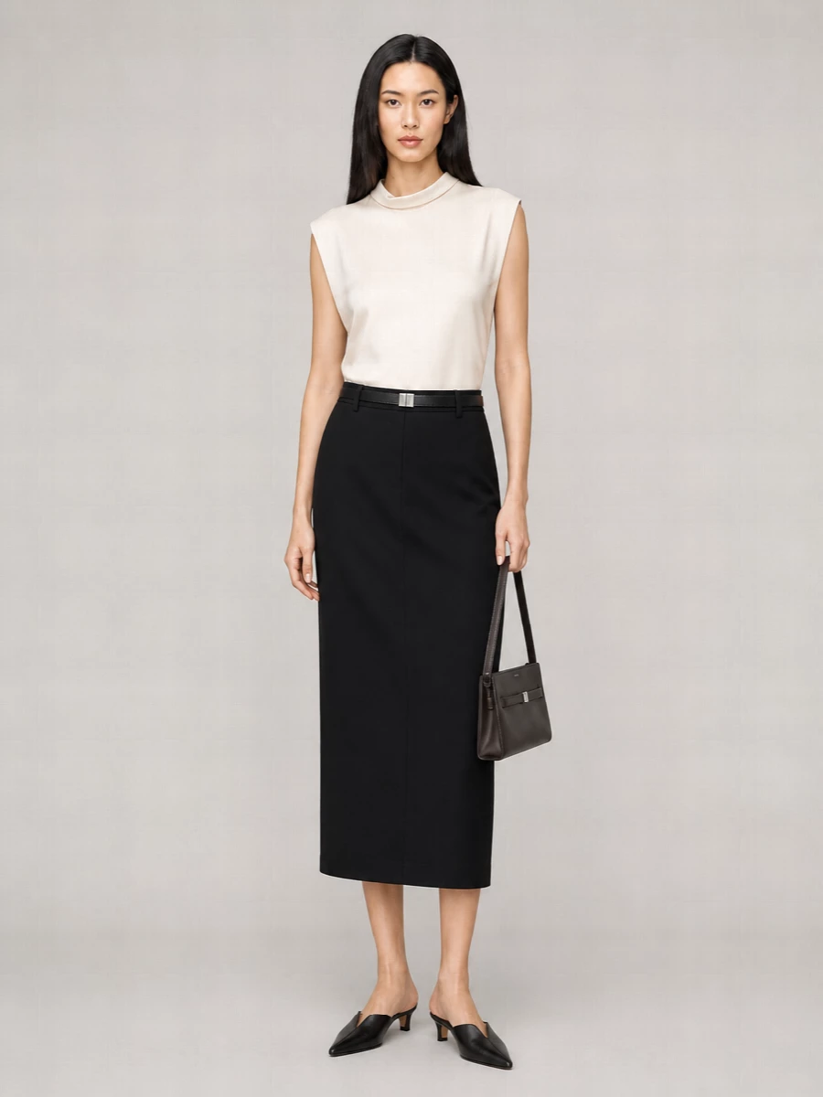 Totême Long Straight Skirt