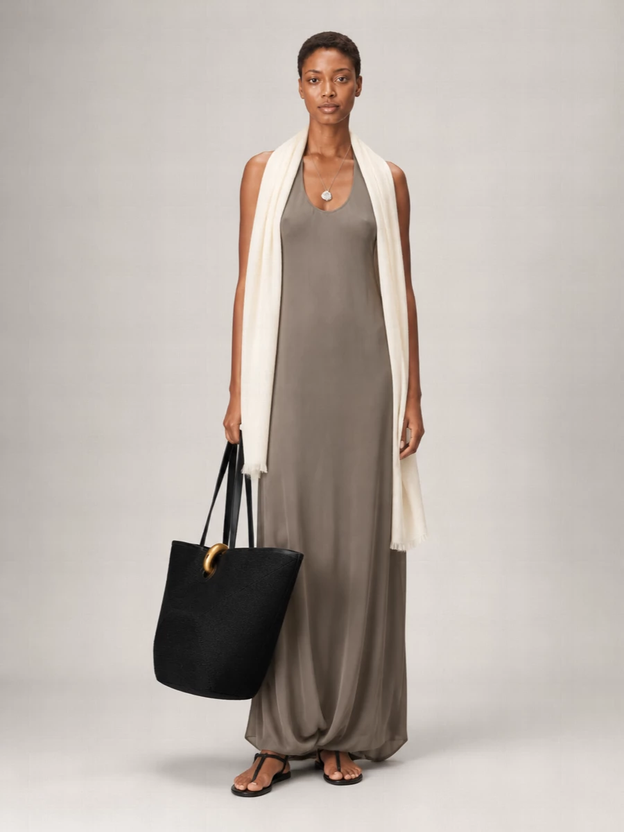 Rick Owens Silk Halterneck Maxi Dress