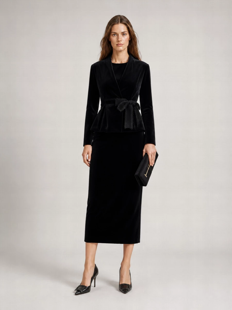 Alberta Ferretti Velvet Blazer