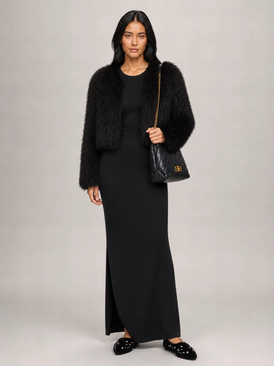 Jimmy Choo Fur Leather Loafers