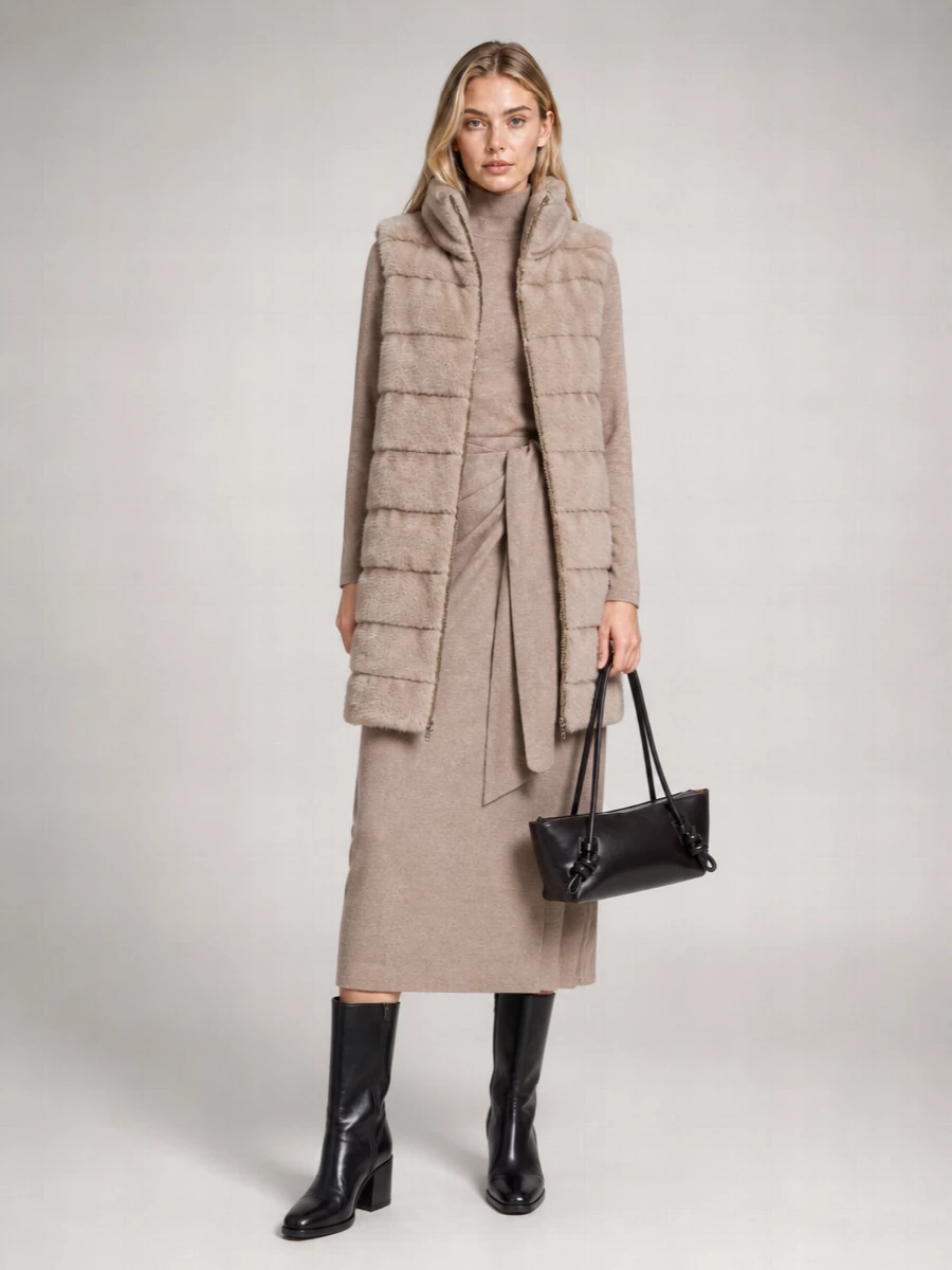 Herno Faux Fur Waistcoat