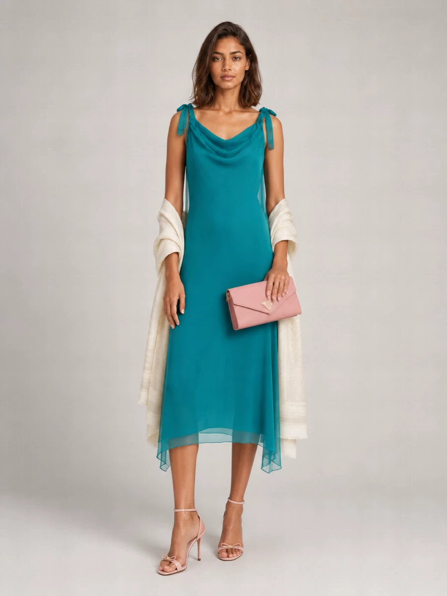 Alberta Ferretti Silk Sleeveless Dress
