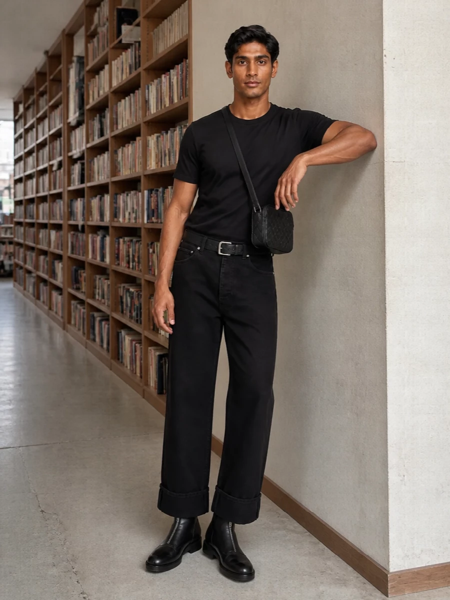 Bottega veneta black jeans ankle boots outfit
