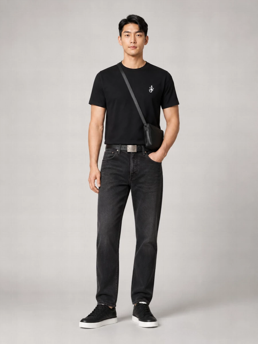 Jw Anderson Organic Cotton Logo-Embroidered Short-Sleeve T-Shirt