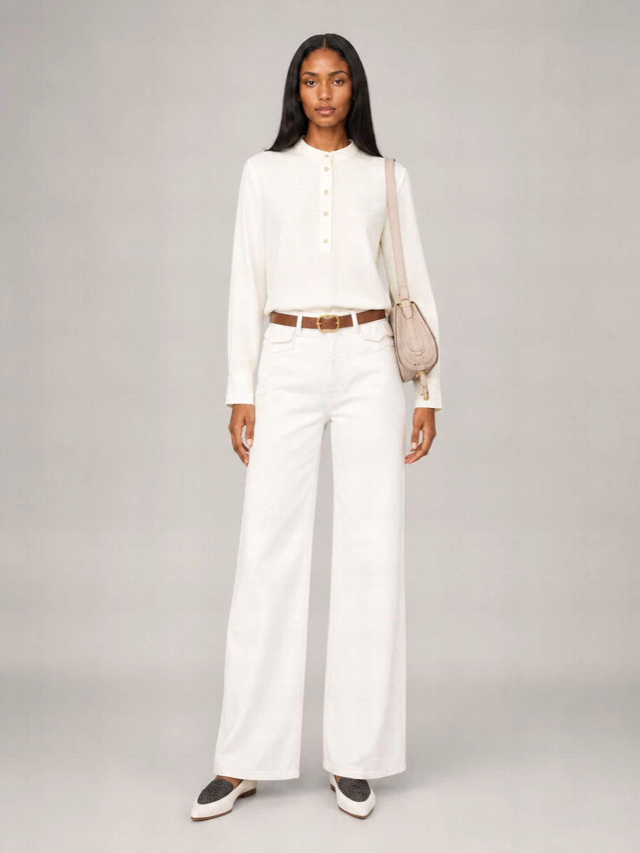 Chloé Denim High-Rise Flared Jeans