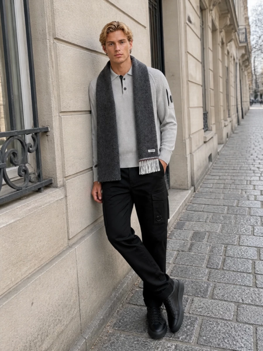 Cp company polo cargo trousers prada sneakers