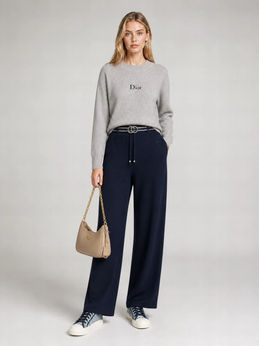 Christian Dior oversized knit sweatshirt