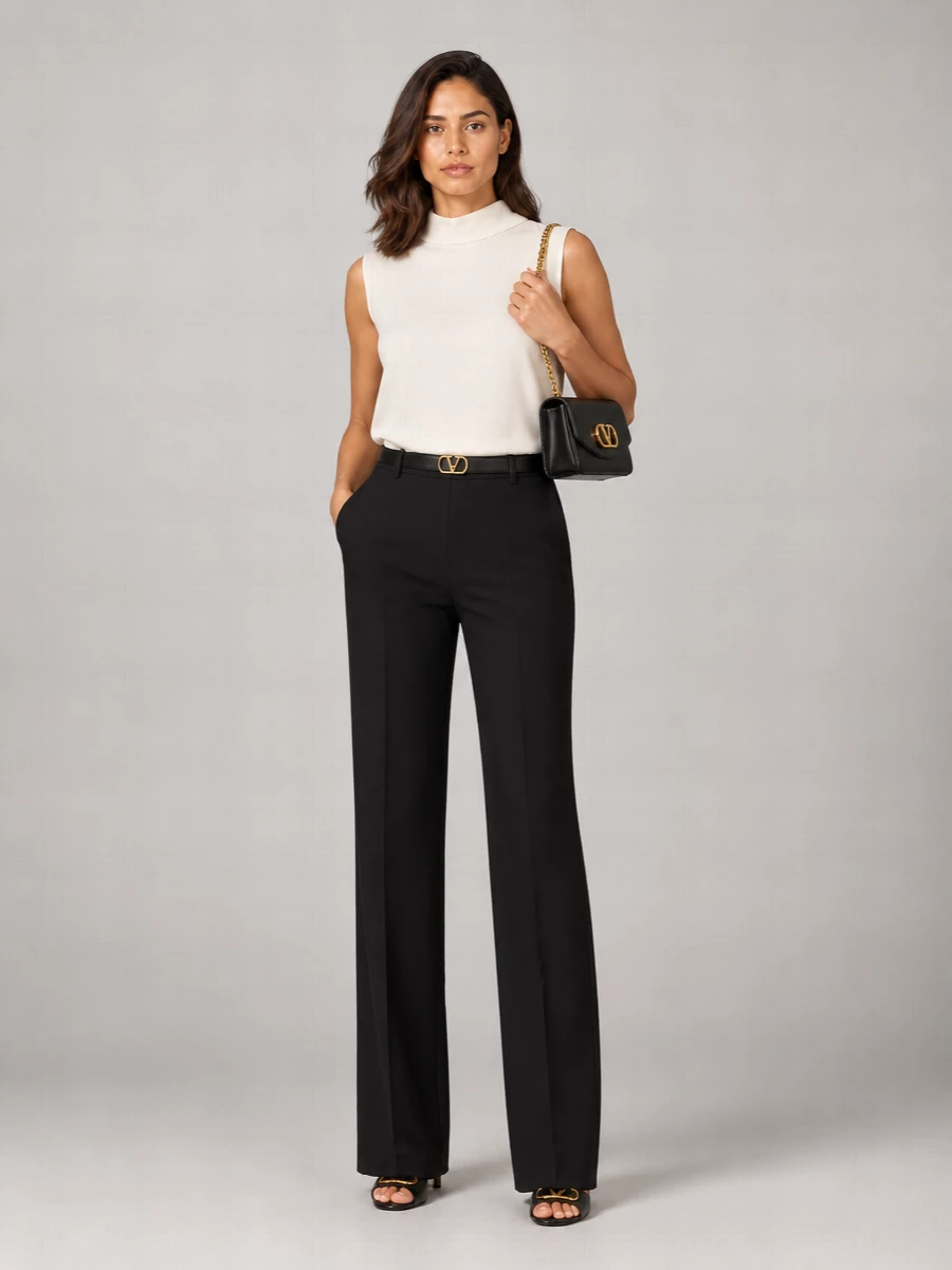 Valentino Garavani Leather Block Heel Mules