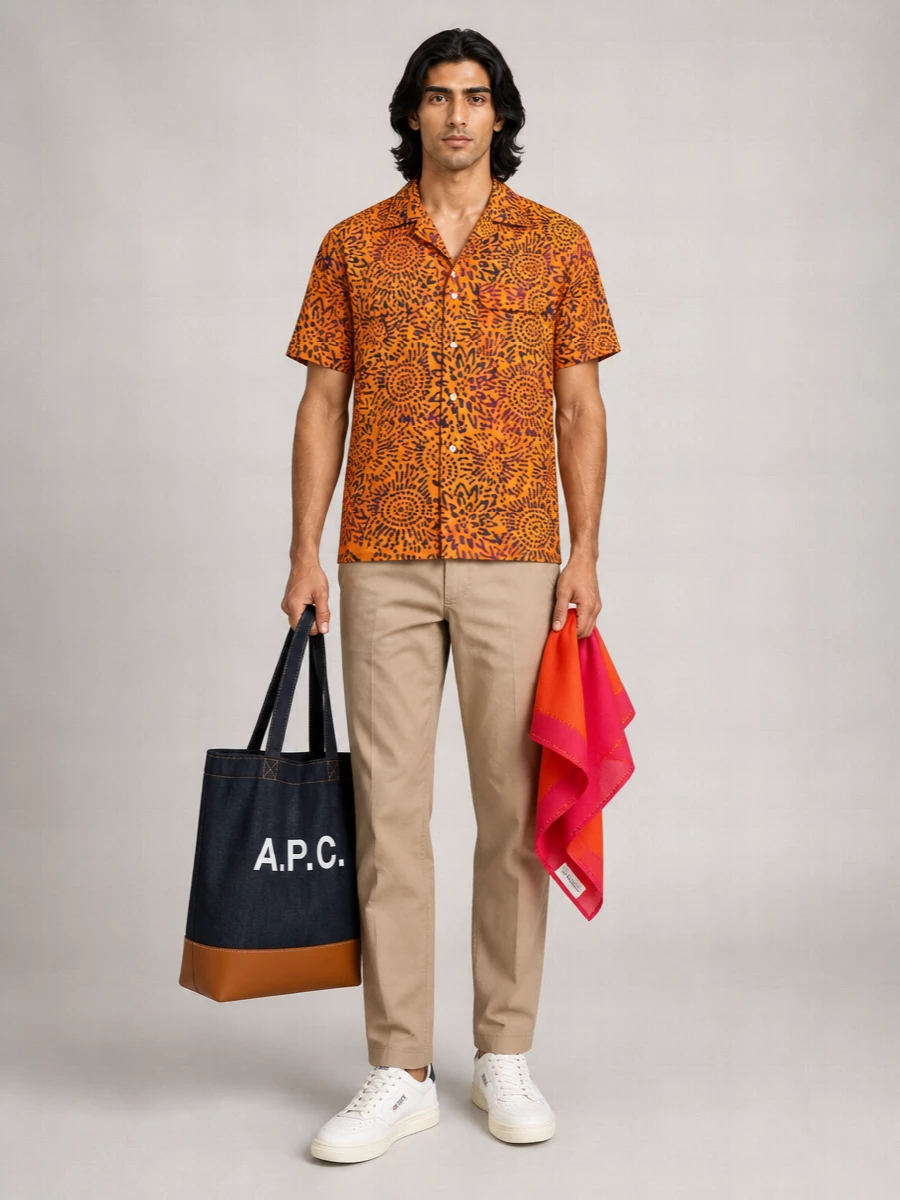 Beams Plus Cotton Batik Shirt