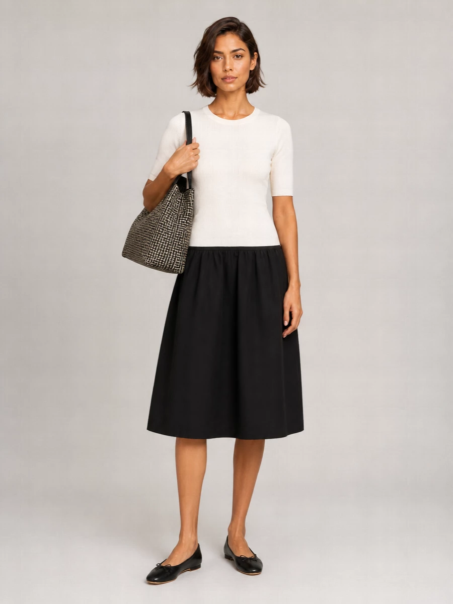 Bottega Veneta Leather Mary Jane Ballerina Flats