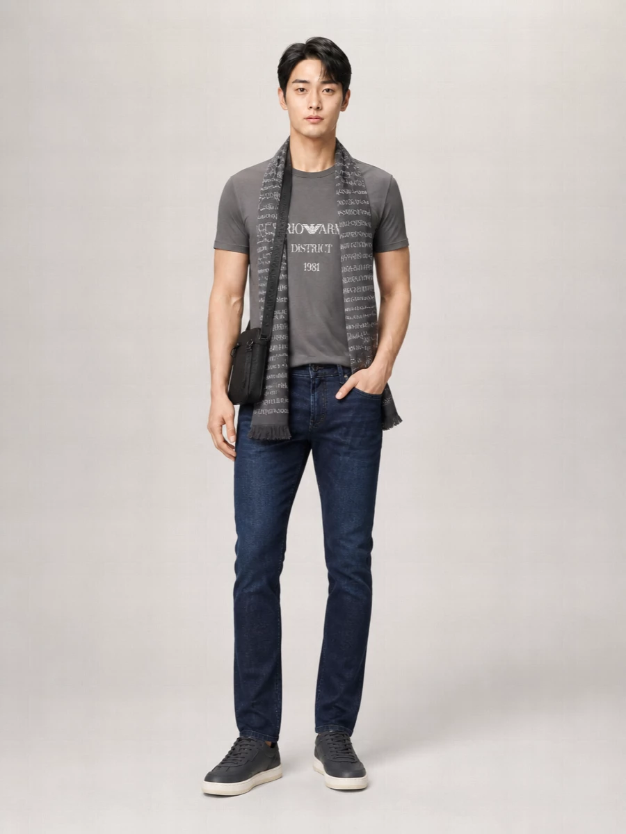 Emporio Armani Logo Cotton T-Shirt
