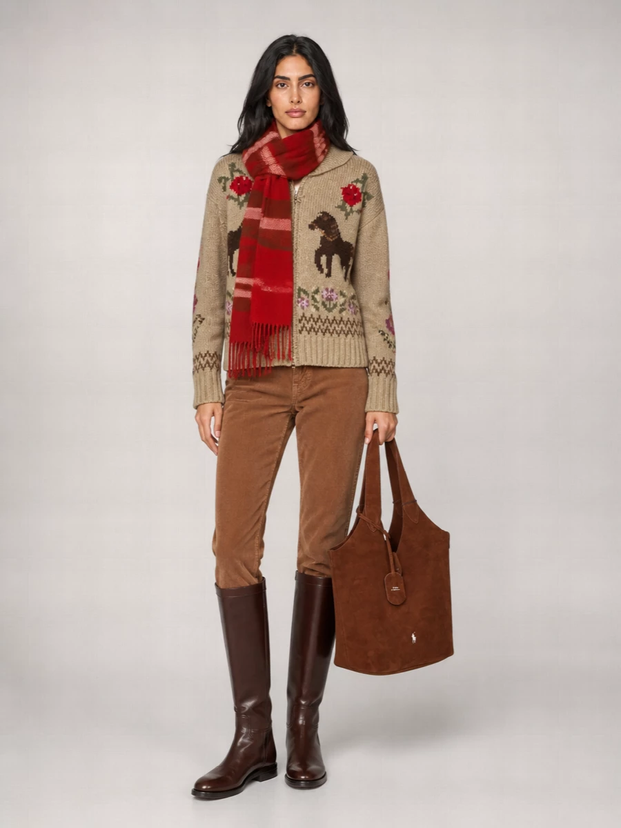 Polo Ralph Lauren Textured-Knit Cardigan