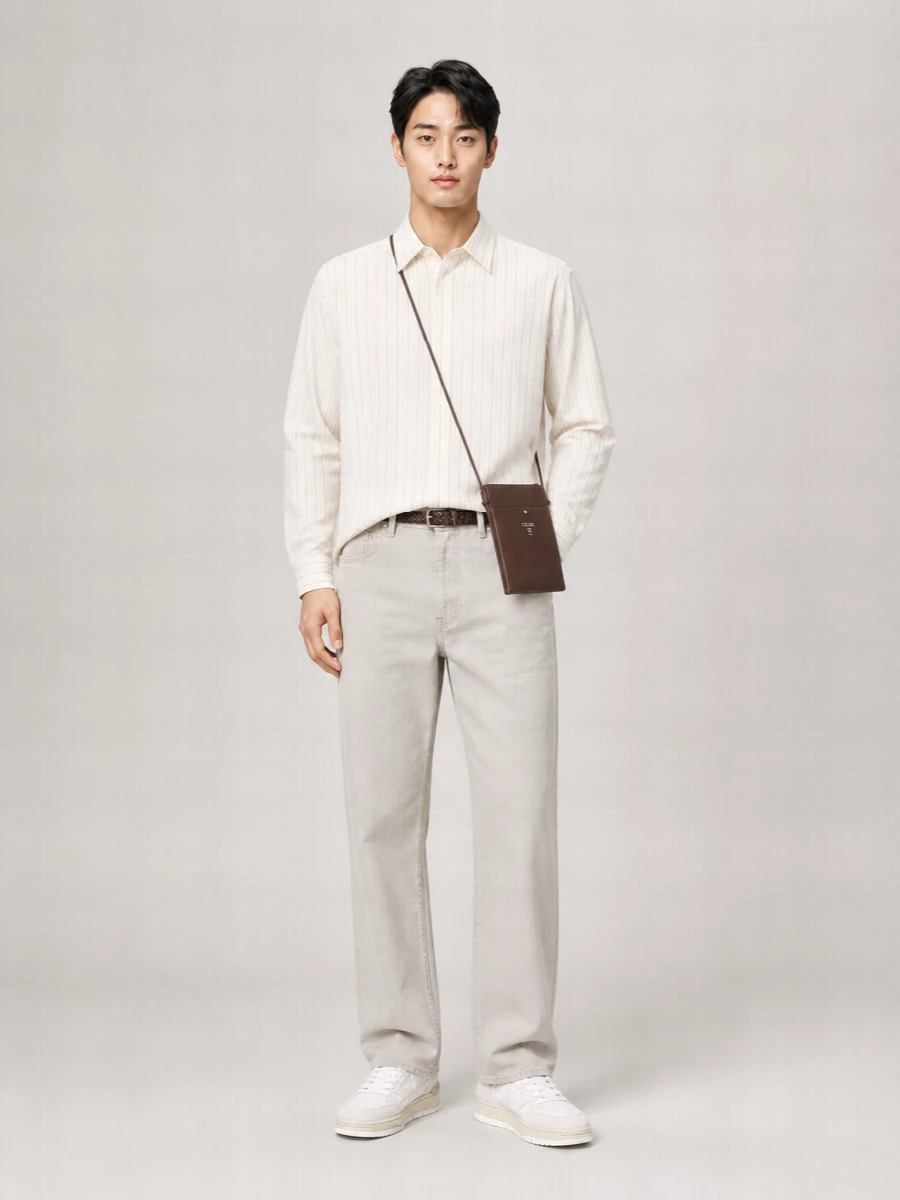 Giorgio Armani Woven Leather Belt