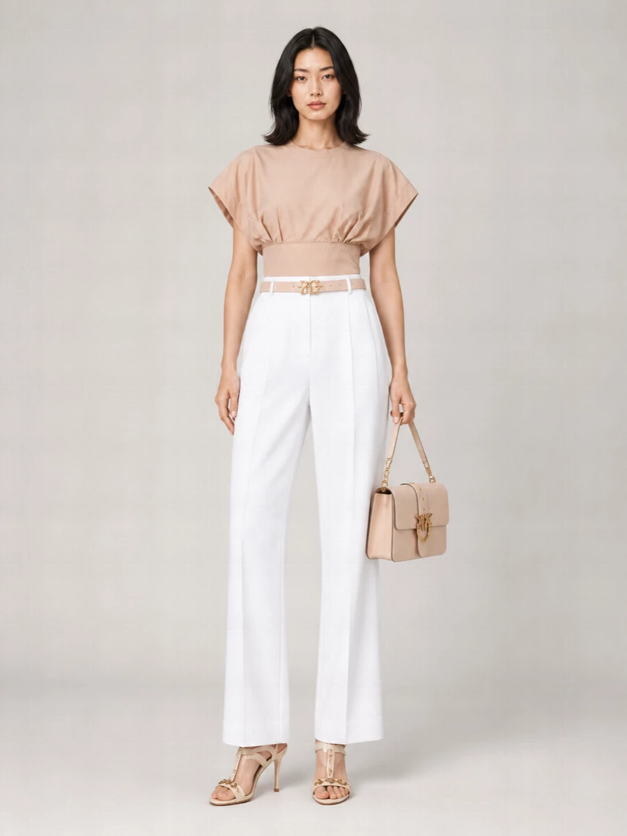Pinko Polyester Cropped Top