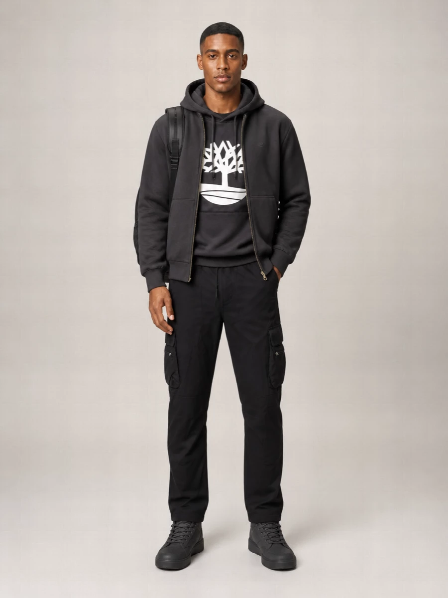 Timberland Cotton Hooded Jacket