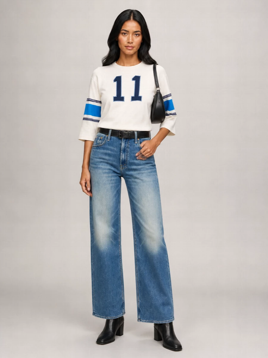 Mother Denim Wide-Leg Jeans