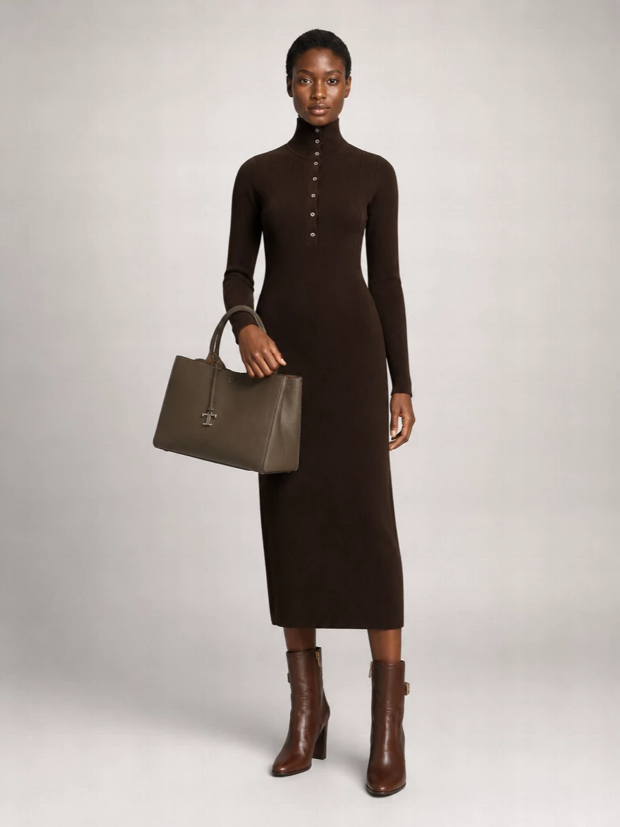 Dolce&Gabbana Leather Mid Calf Boots
