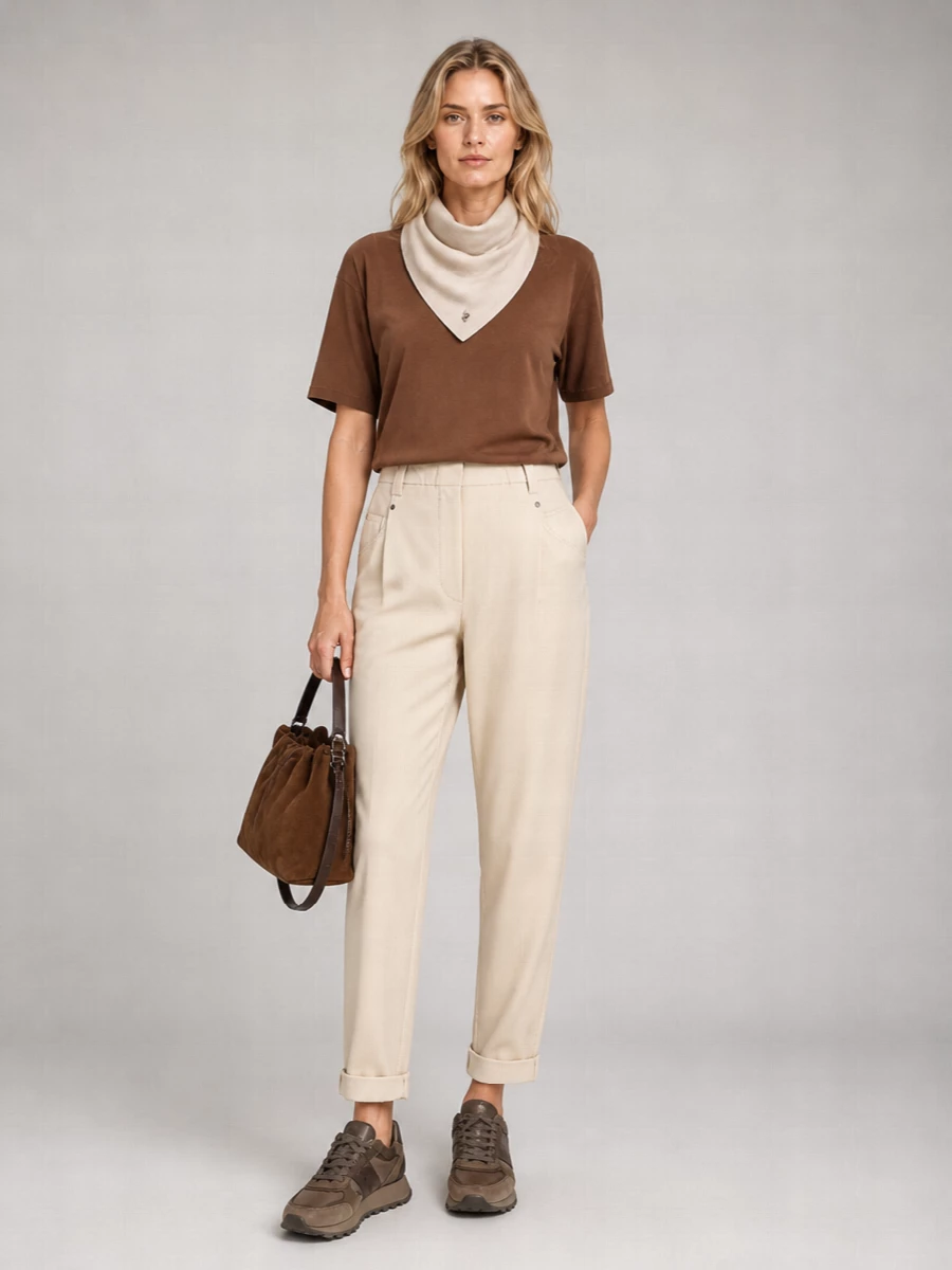 Brunello Cucinelli cashmere silk short-sleeve sweater