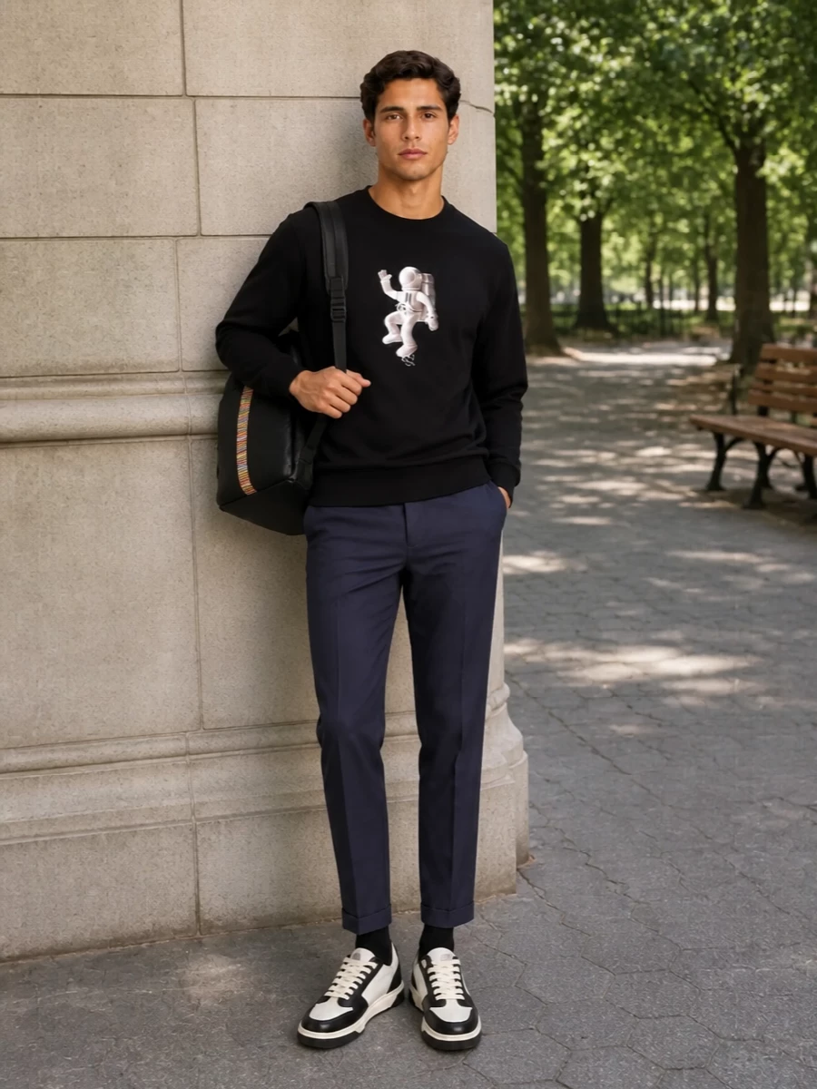 Paul smith astronaut sweatshirt navy tailored trousers