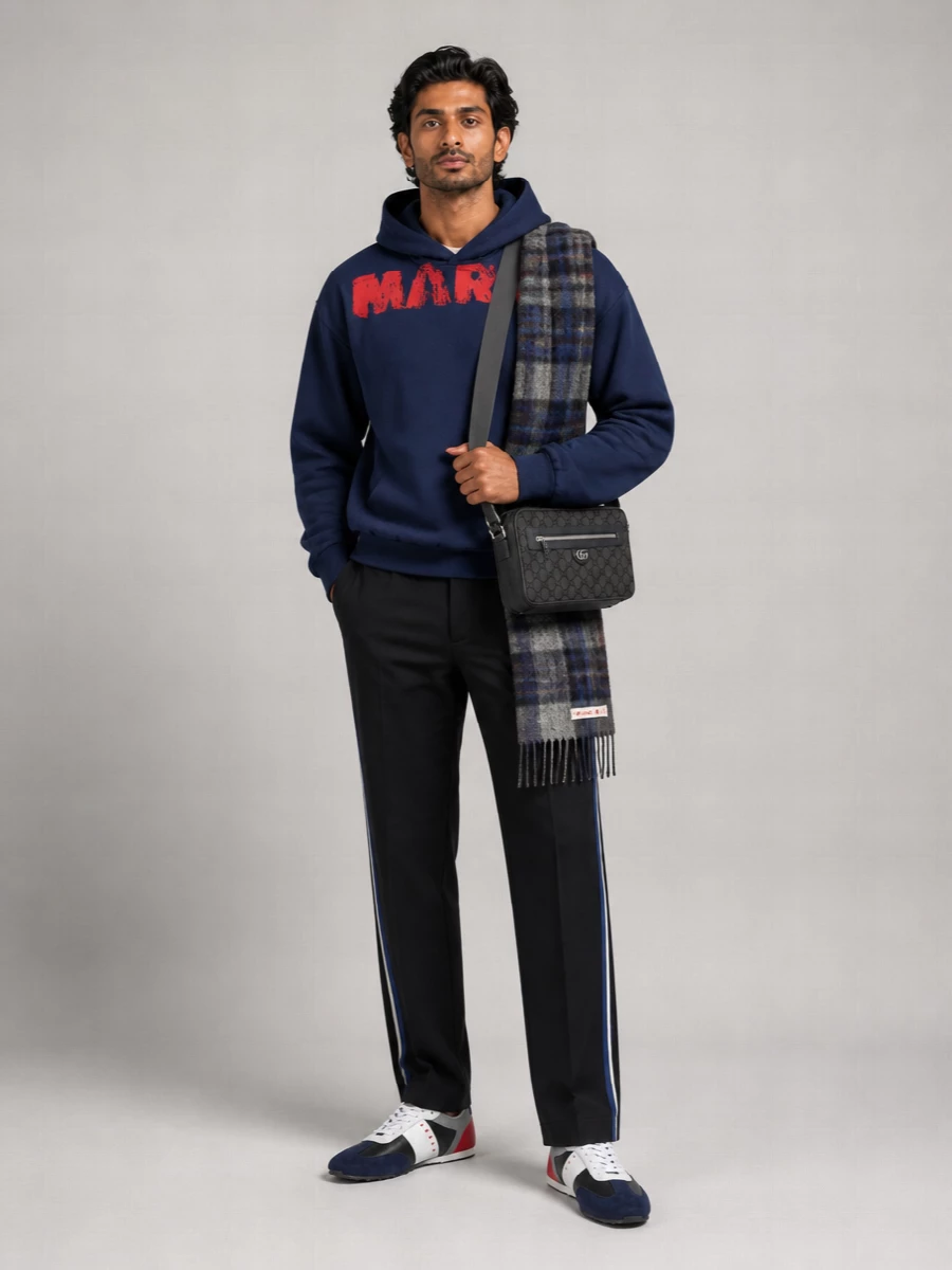 Marni Logo-Print Hoodie
