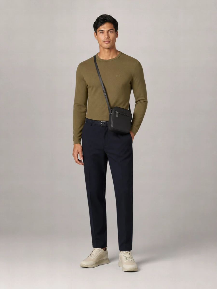 Boss Long-Sleeve Cotton Jumper