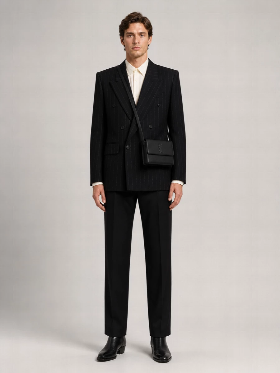 Saint Laurent Leather Chelsea Ankle Boots