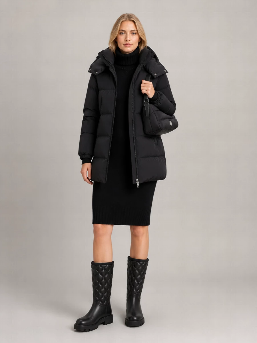 Moncler Quilted Knee-High Rain Boots