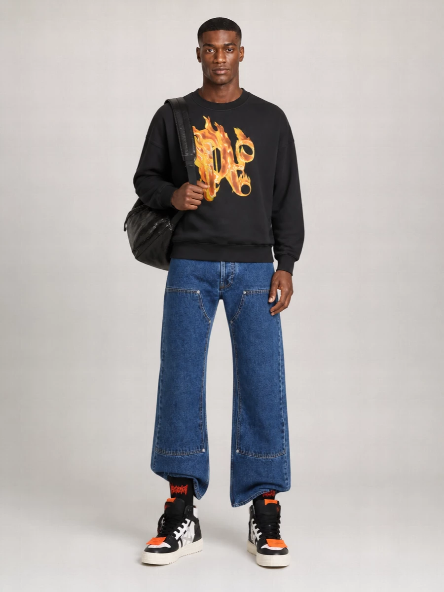 Palm Angels Cotton Regular-Fit Sweatshirt