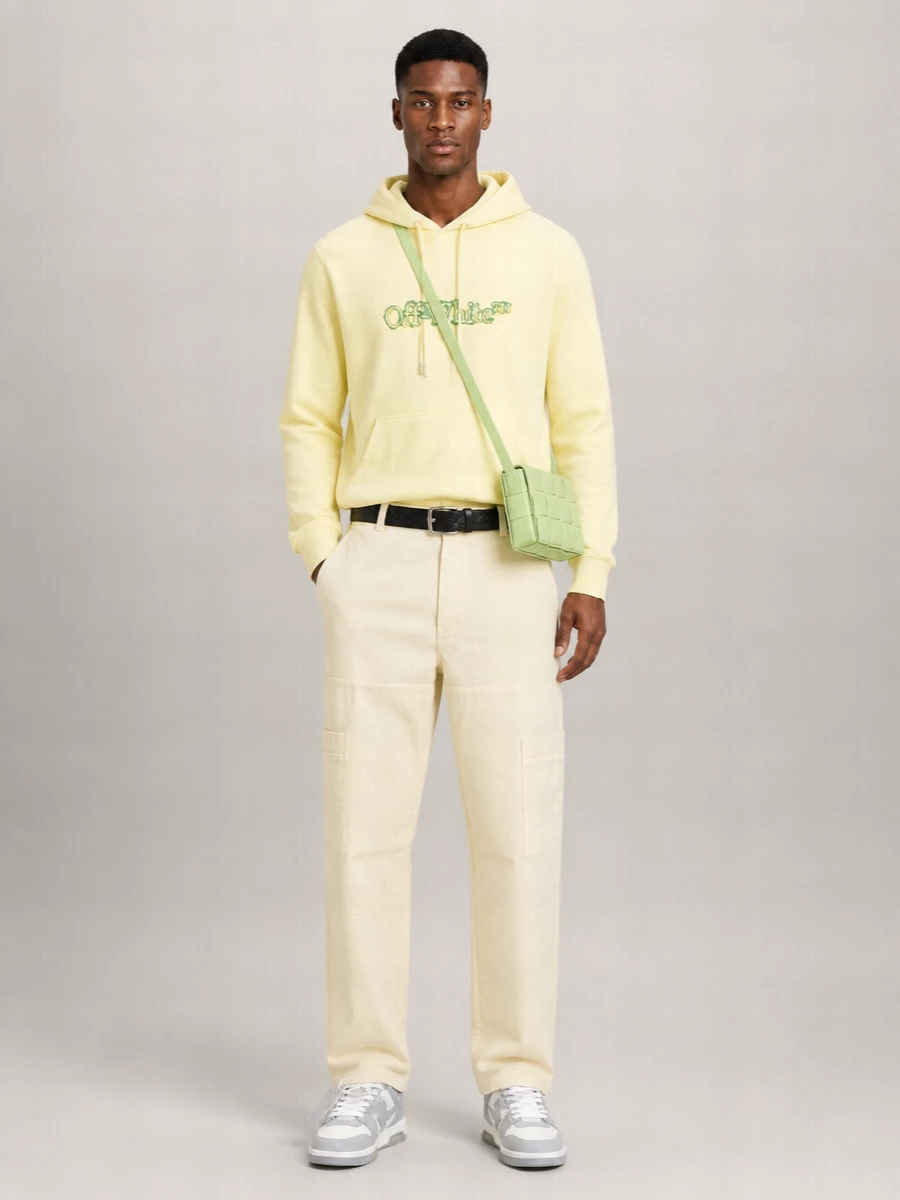 Off-White Cotton Hoodie