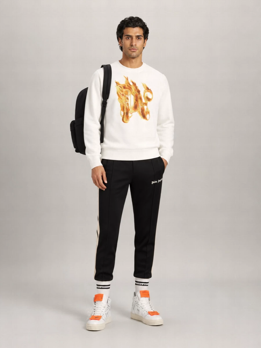 Palm Angels Cotton Printed Regular-Fit Sweatshirt