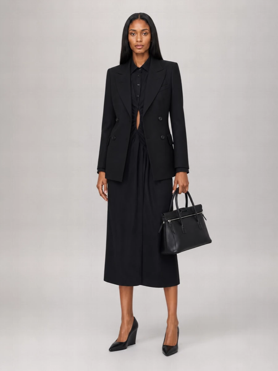 Maison Margiela Wool Double-Breasted Blazer