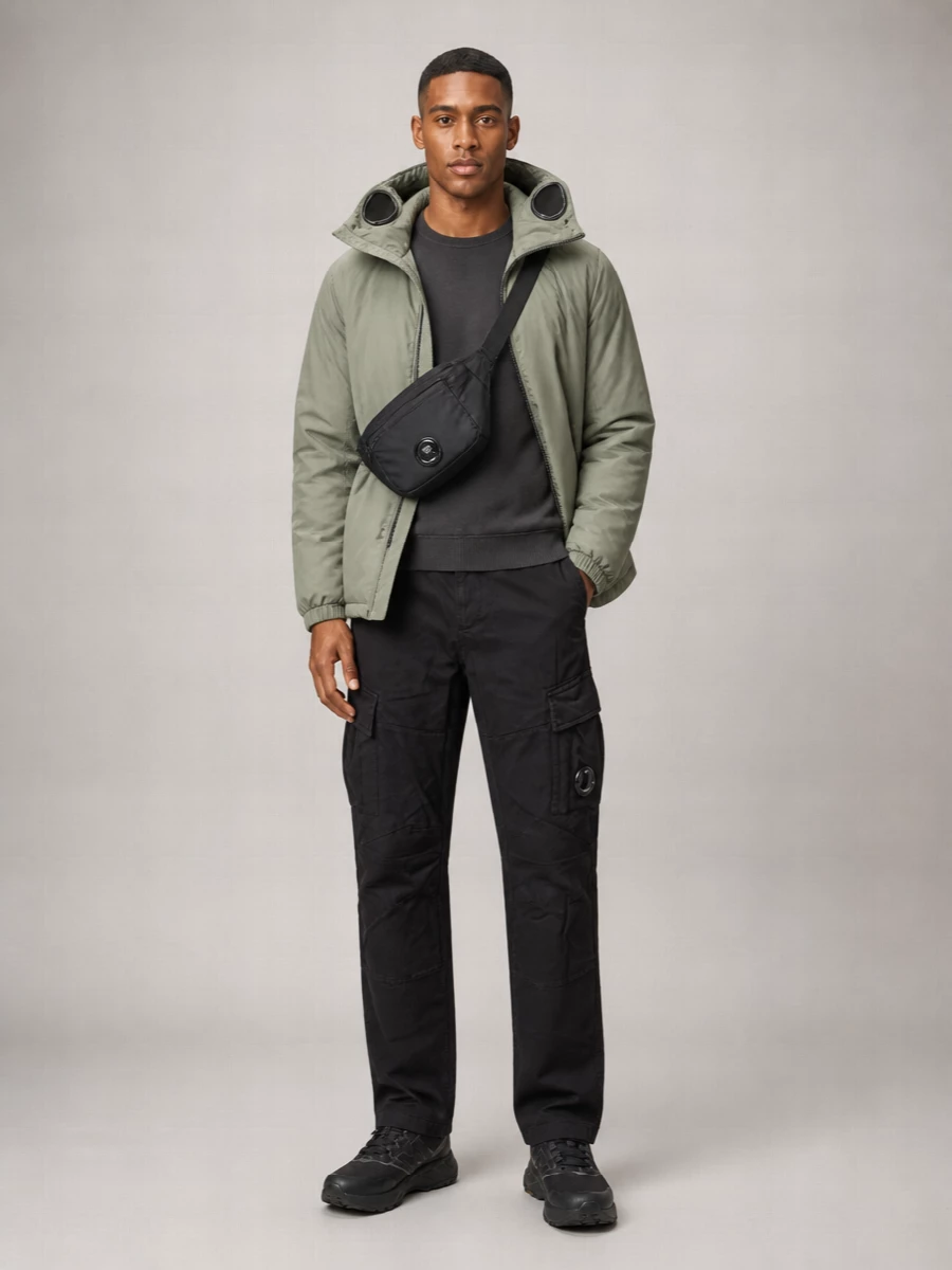C.p. Company Nylon Hooded Padded Coat