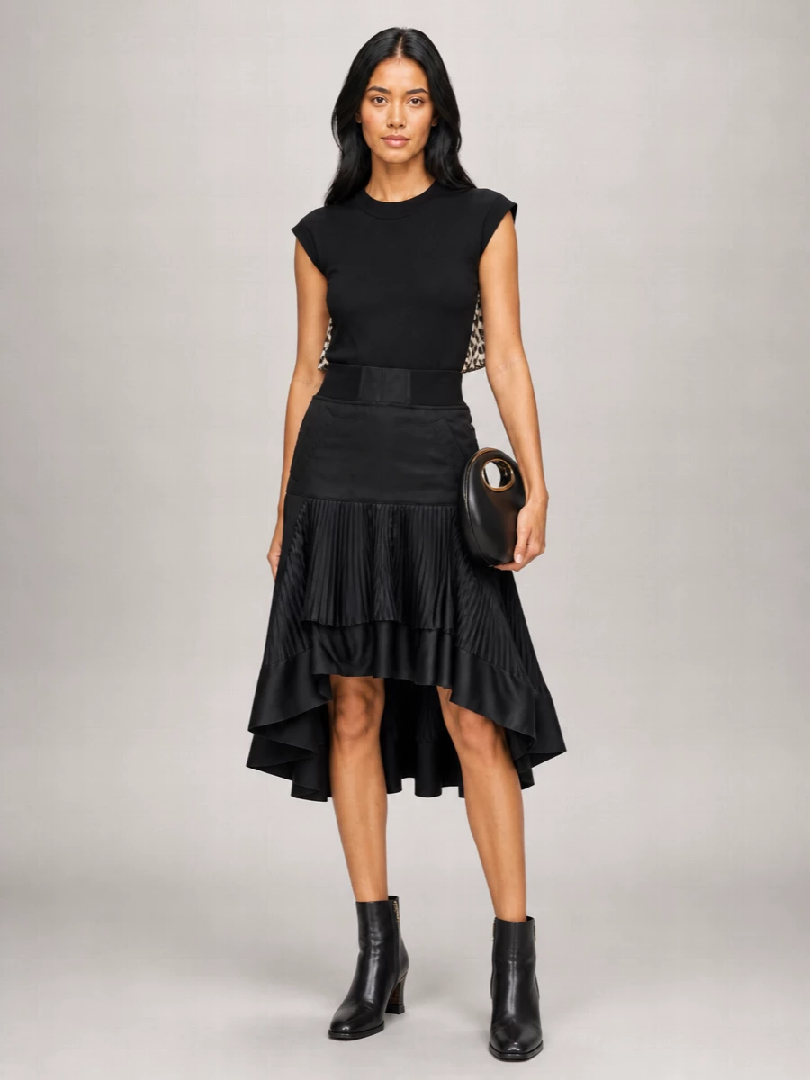 Sacai Calf Leather Rigid Clutch Bag