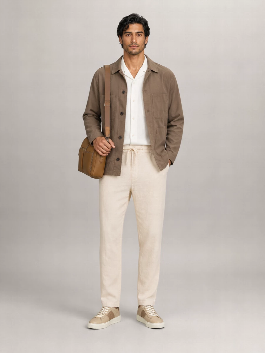 Vince Cotton And Linen Utility Jacket