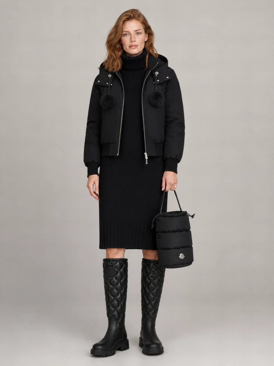 Moose Knuckles Down Hooded Parka Coat