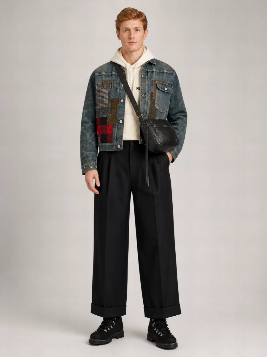 Junya Watanabe Denim Patchwork Jacket
