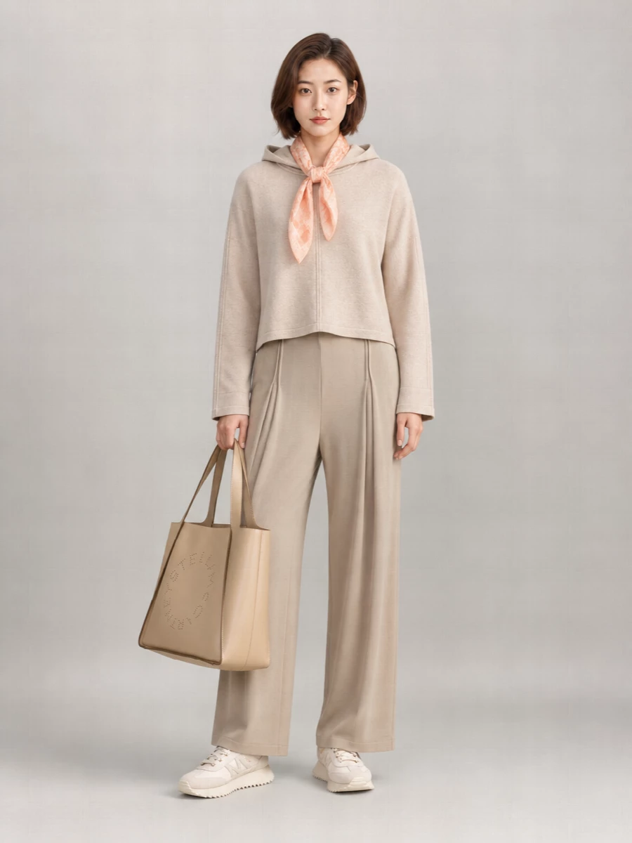 Max Mara Long-Sleeve Hooded Knitted Top