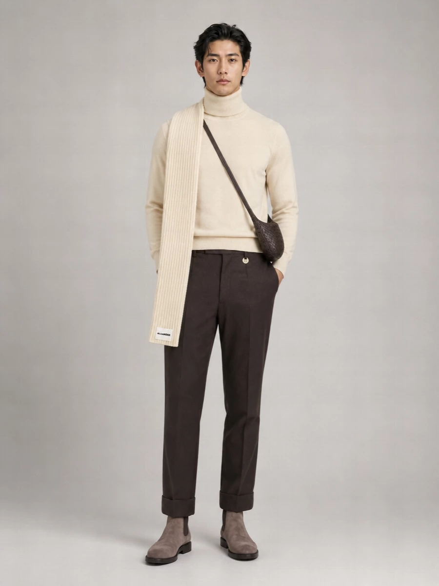 Brunello Cucinelli Cashmere Ribbed Turtleneck Sweater