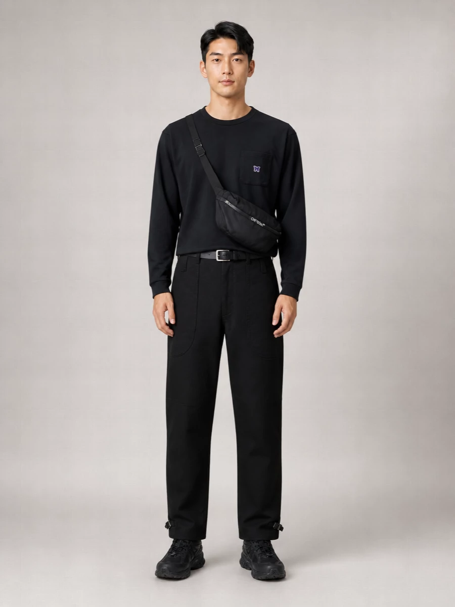 Needles Cotton Straight-Leg Trousers