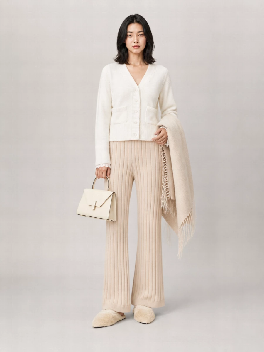 Ermanno Scervino Cashmere Chunky-Knit Relaxed-Fit V-Neck Cardigan