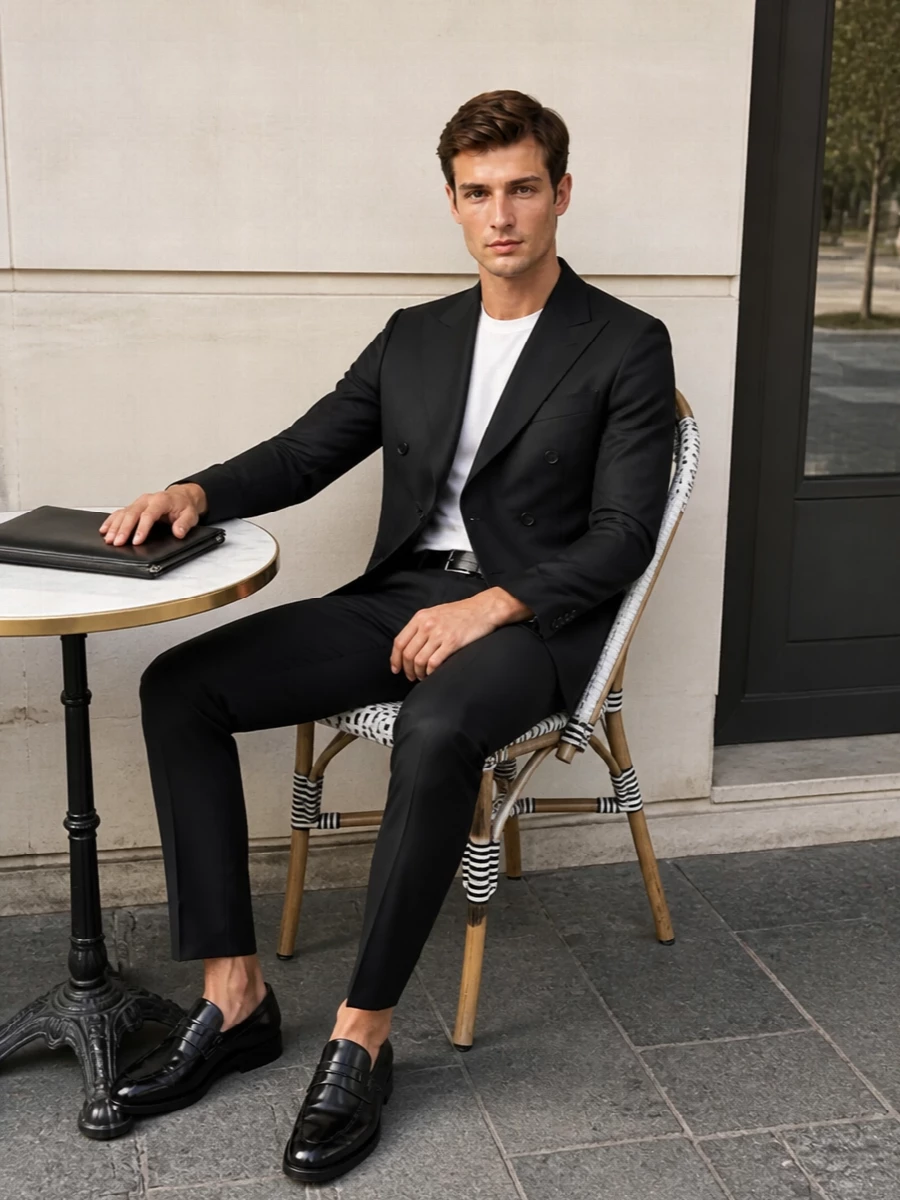 Gucci trousers tagliatore blazer tods loafers
