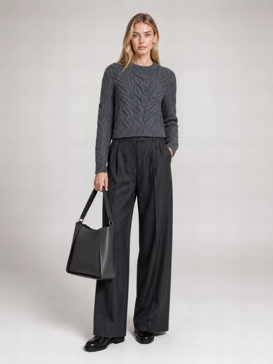 Sportmax Cable-Knit Wool-Blend Jumper
