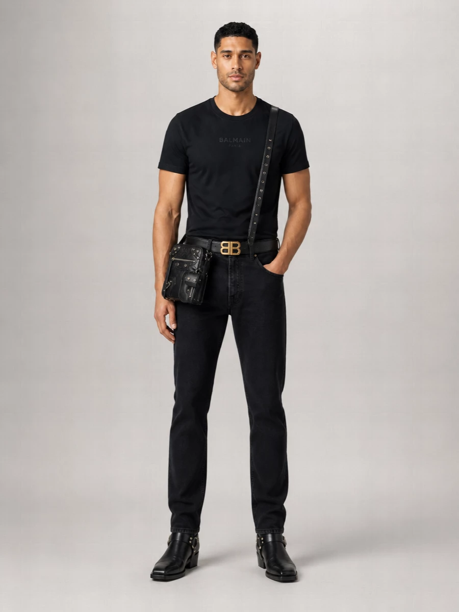 Balmain Denim Straight-Leg Jeans