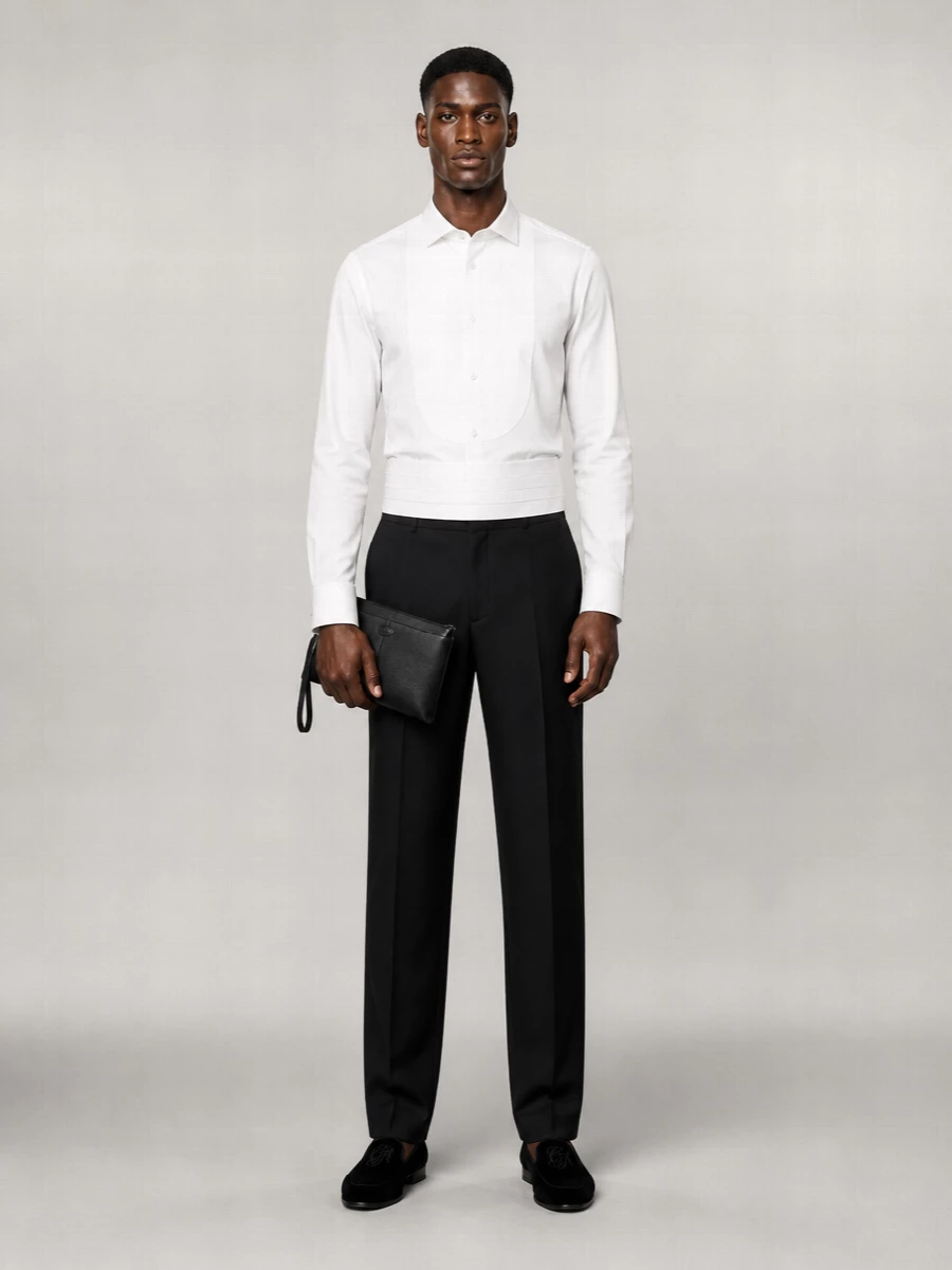 Giorgio Armani Cotton Tuxedo Shirt