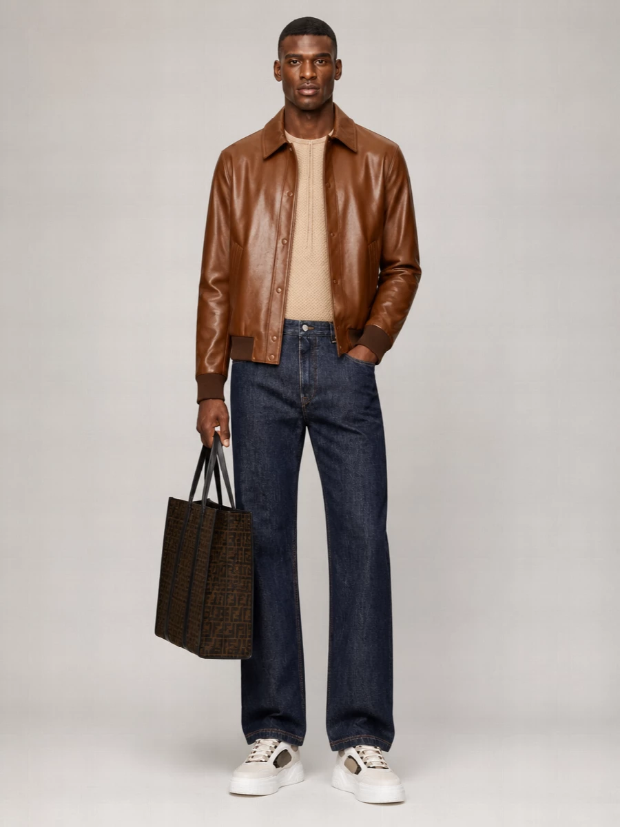 Fendi Jacquard Tote Bag