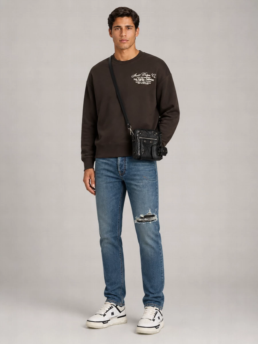 Amiri Leather Ma-1 Low-Top Sneakers