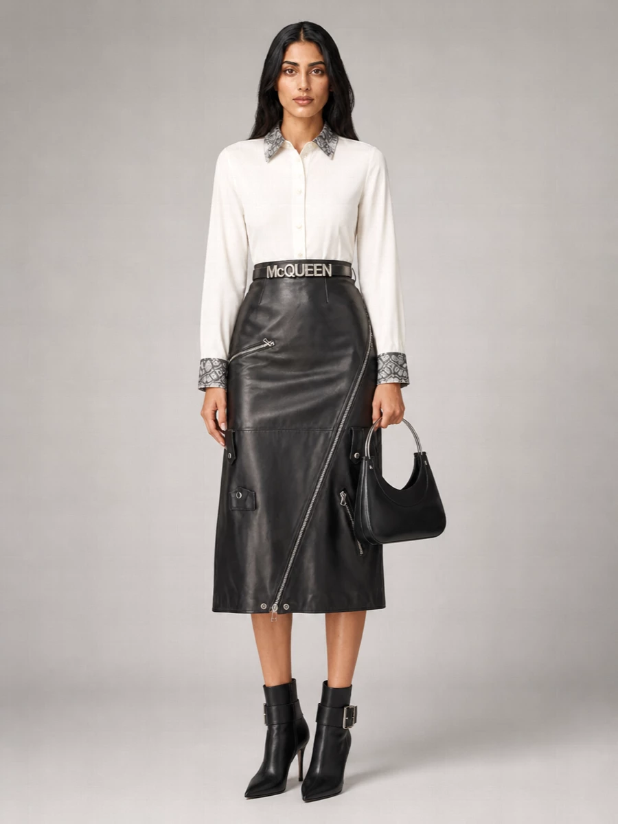Alexander Mcqueen Leather Ankle Boots