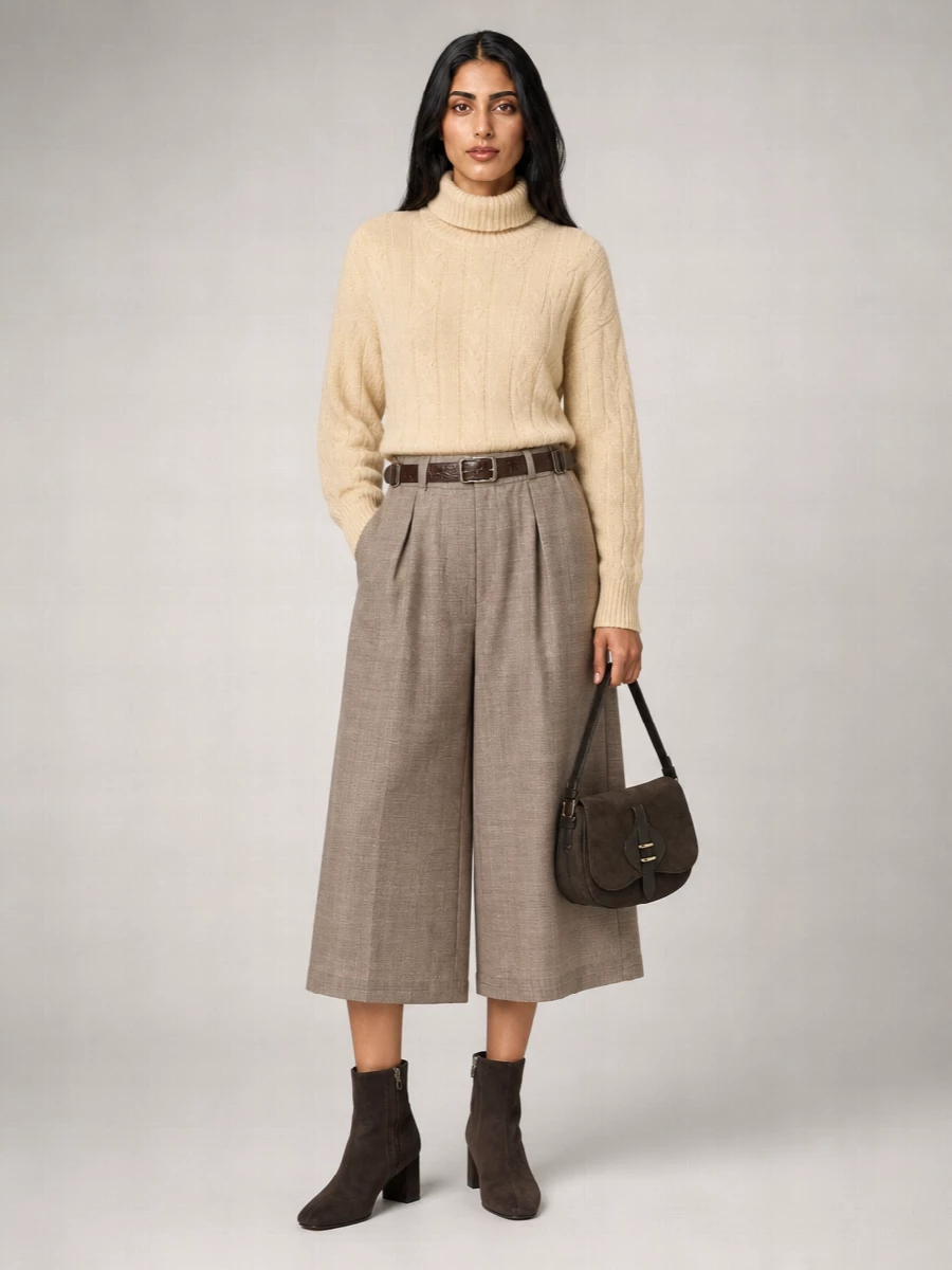 Alysi Wool Linen Blend Shorts